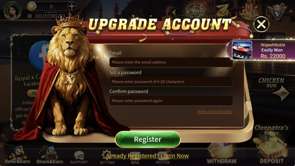 Royal X Casion Game download