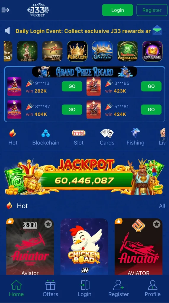 J33Bet Game free download