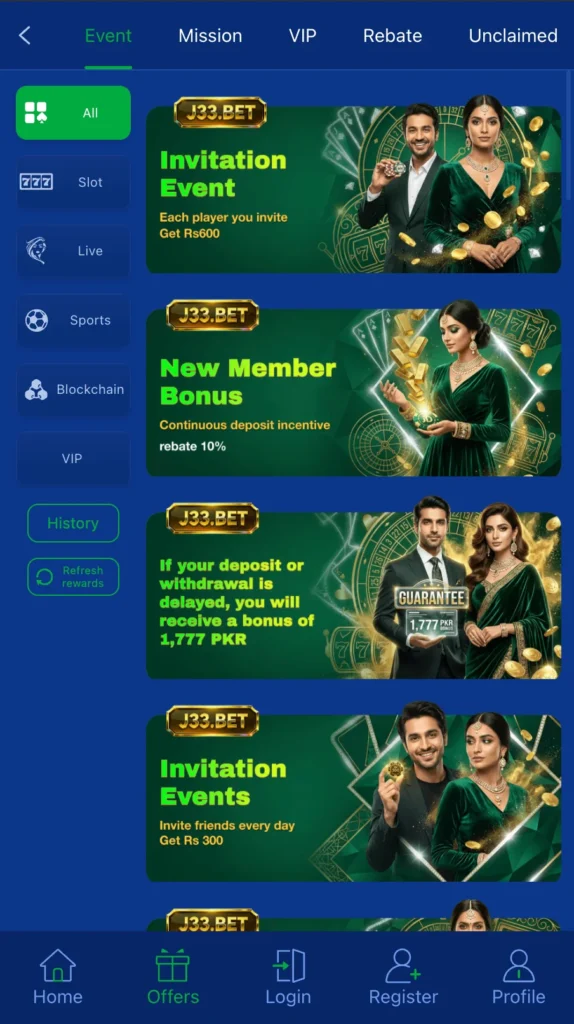 J33Bet Game free download