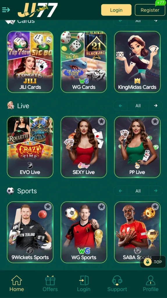 JJ77 Game download apk for free