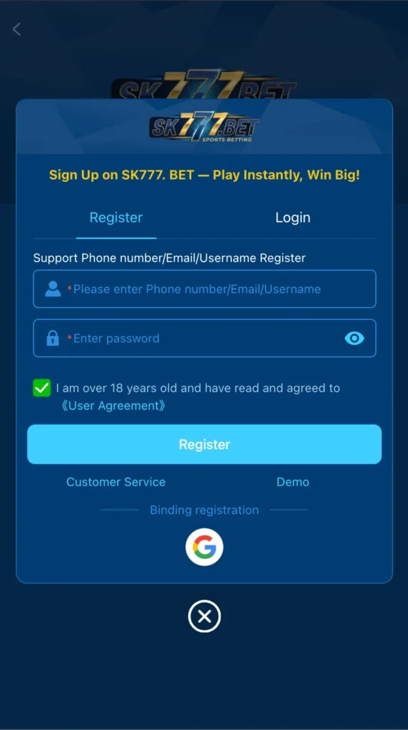 SK777 game download in Pakistan