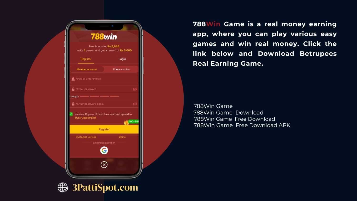 Download the 788Win Game APK for Free in Pakistan