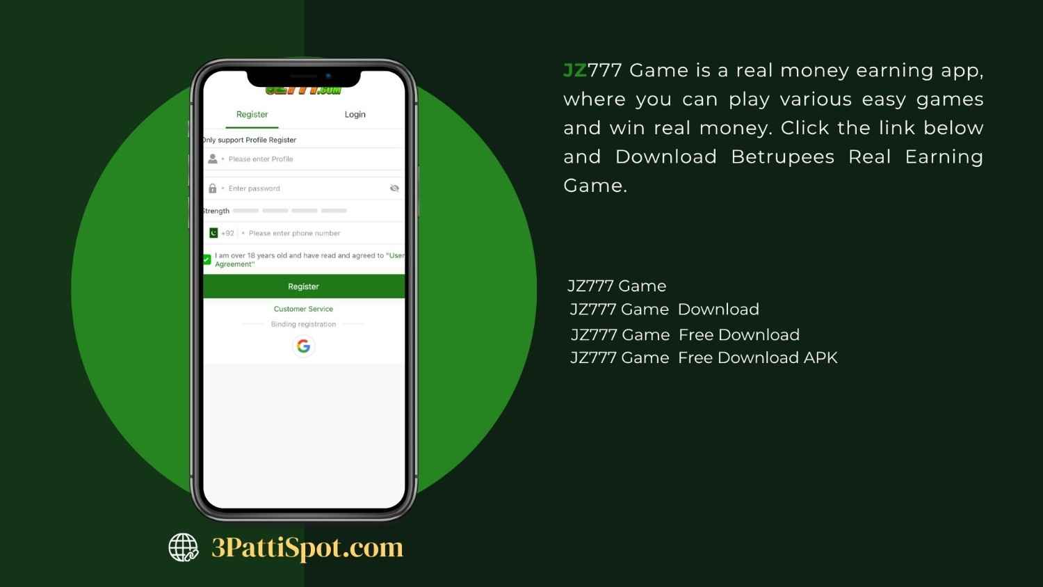 Display of JQ777 Game app, a leading JZ777 Game alternative for Pakistani players, featuring card games, slots, daily bonuses, and online earning opportunities.
