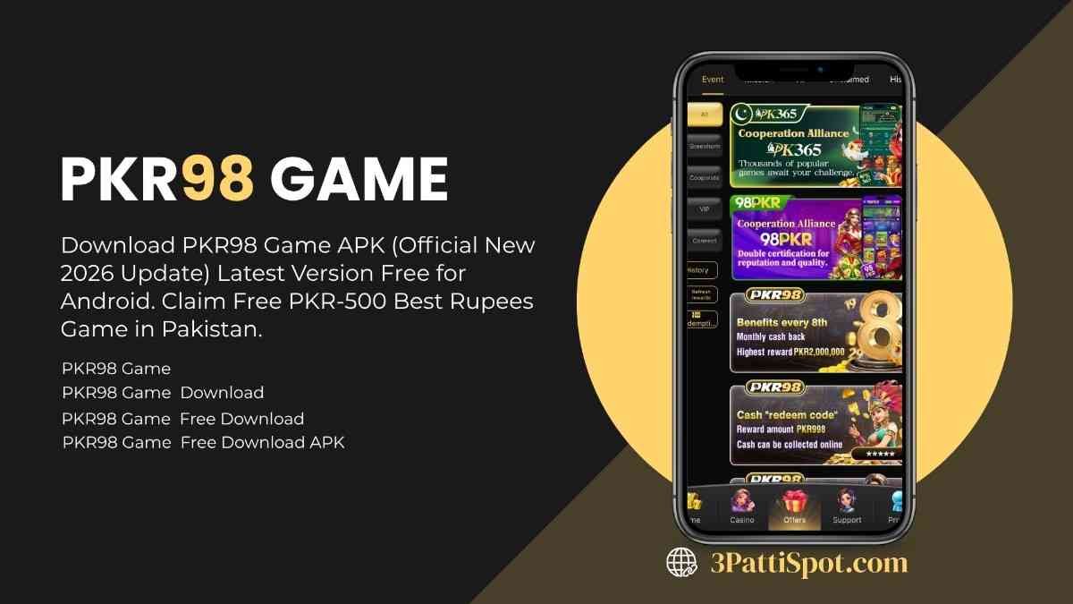 pkr98 game real money earning app pakistan